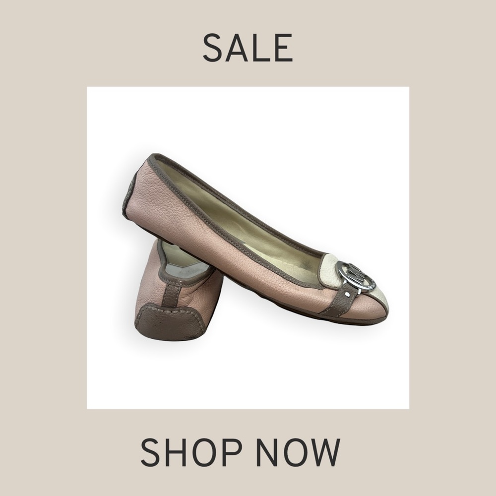 ‼️HOLIDAY SALE‼️ Michael Kors Fulton Moccasin Leather Slip On Ballet Flats